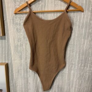 American eagle tank top body suit in tan